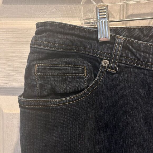 Chico’s Platinum‎ Jeans Women's Size 3/US 16 Reg Cotton Blend Dark Wash Straight - Picture 3 of 6